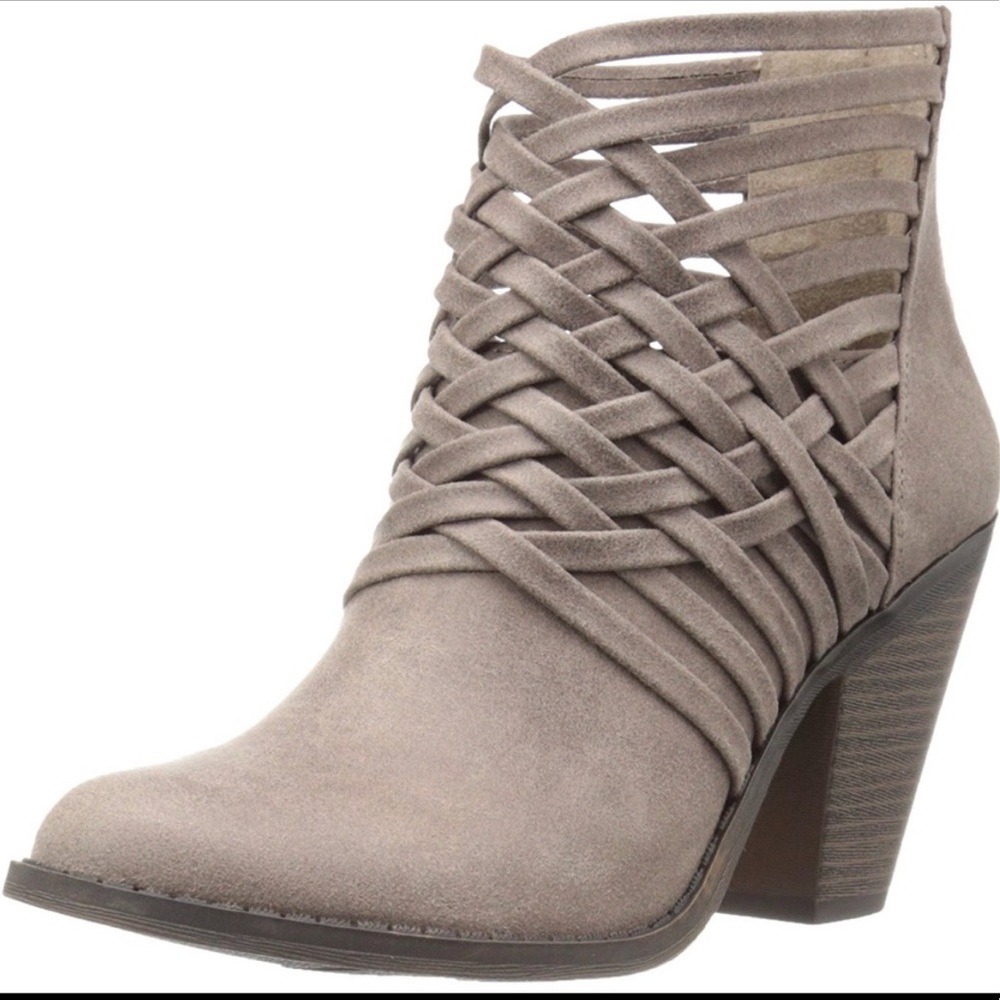 Fergalicious Women's Bandana Ankle Boot Heel
